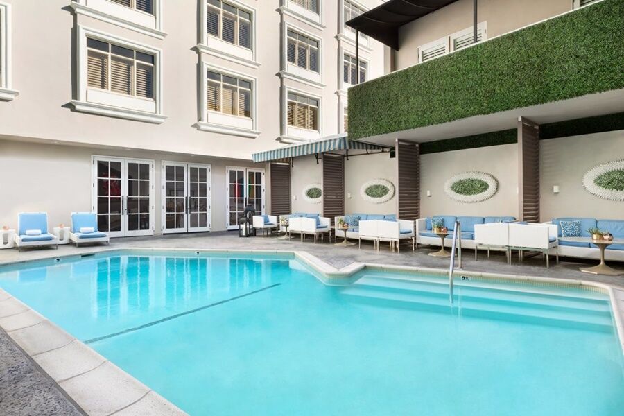 Mosaic Hotel Beverly Hills Los Angeles Exteriör bild